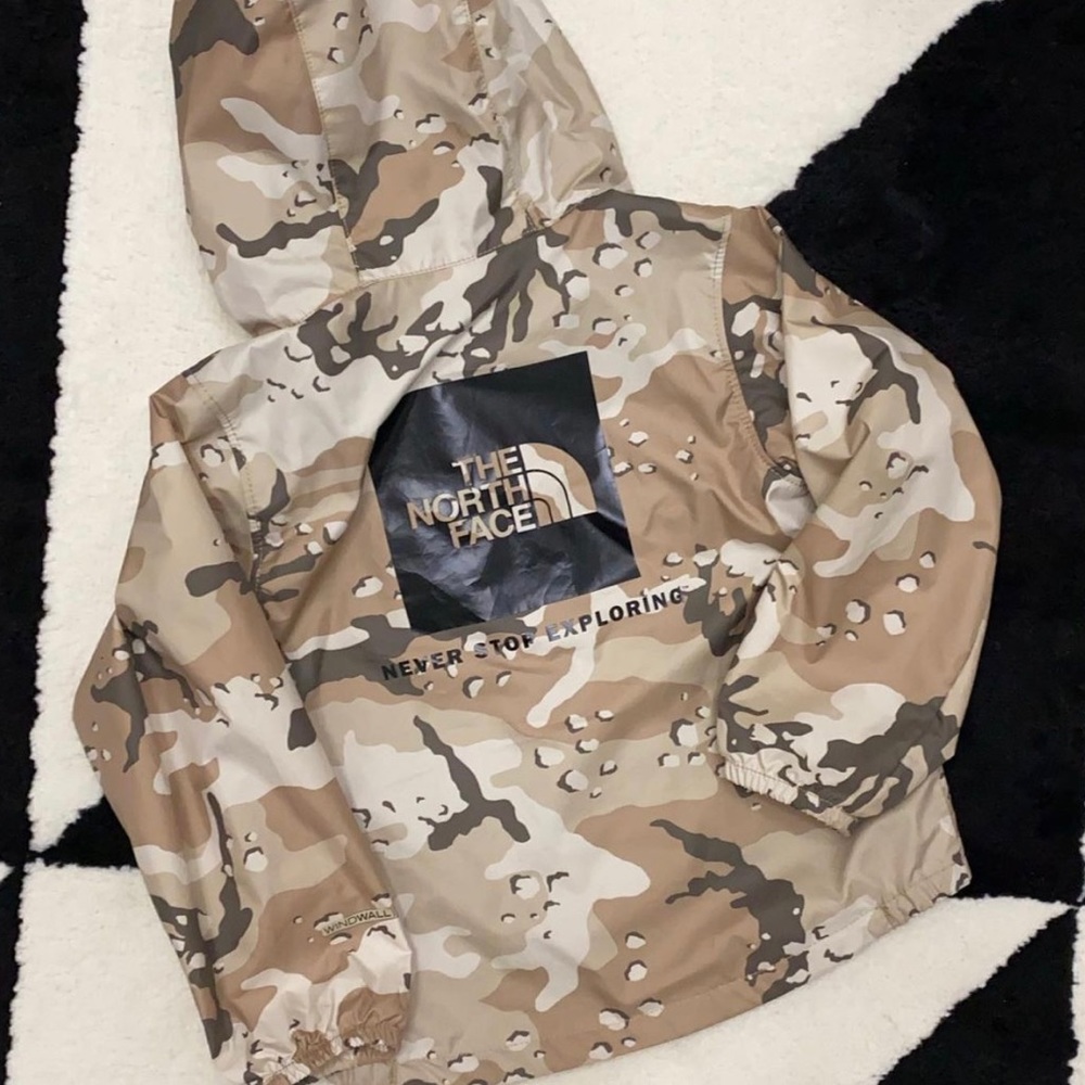The North Face Camo Windbreaker Jacket 2Y